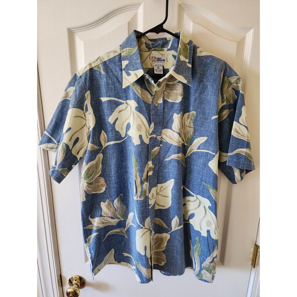 Reyn Spooner Hawaiian Traditionals Short Sleeved Aloha Shirt XL Vintage 90s 00s